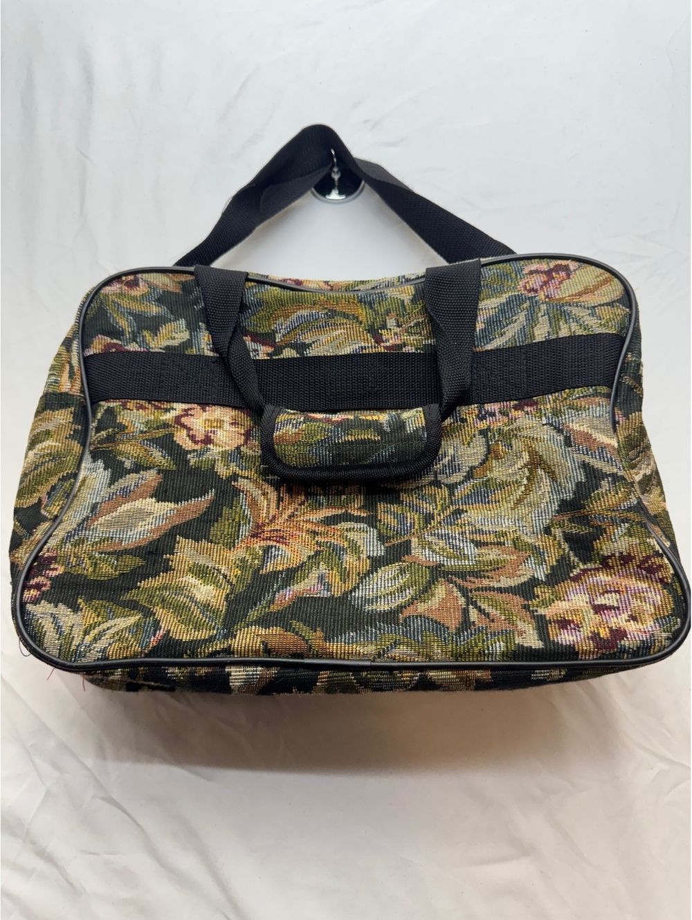 Vintage Prodigy Floral Tapestry Carry-On Duffel Bag - Weekender Travel Tote